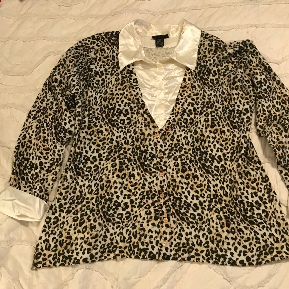 Lane Bryant cheetah print sweater